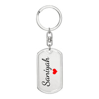Load image into Gallery viewer, Saniyah Keychain – Name Keychain for Women
