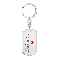 Load image into Gallery viewer, Wednesday Keychain – Name Keychain Gift

