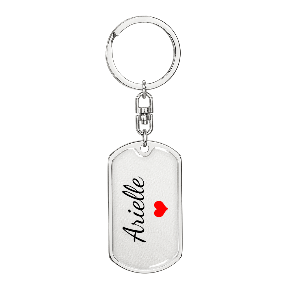 Arielle Keychain – Name Keychain for Women