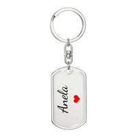 Load image into Gallery viewer, Anela Keychain – Custom Name Keychain for Women
