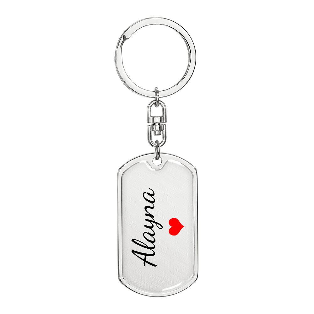 Alayna Keychain – Custom Name Keychain for Women