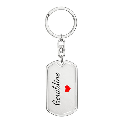 Geraldine Keychain – Name Keychain Gift