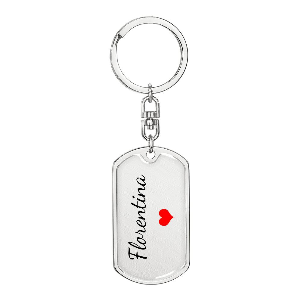 Florentina Keychain – Name Keychain Gift