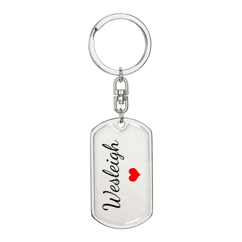 Wesleigh Keychain – Name Keychain Gift