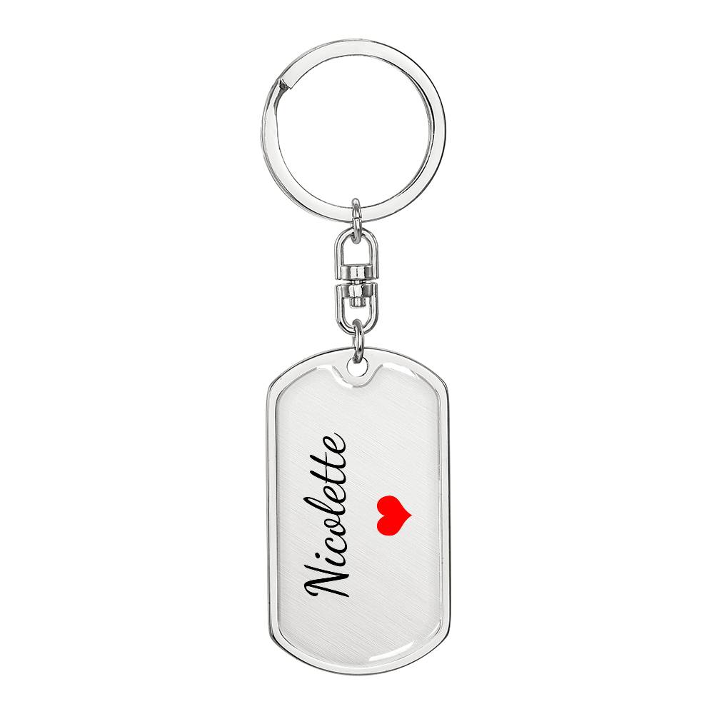 Nicolette Keychain – Name Keychain Gift