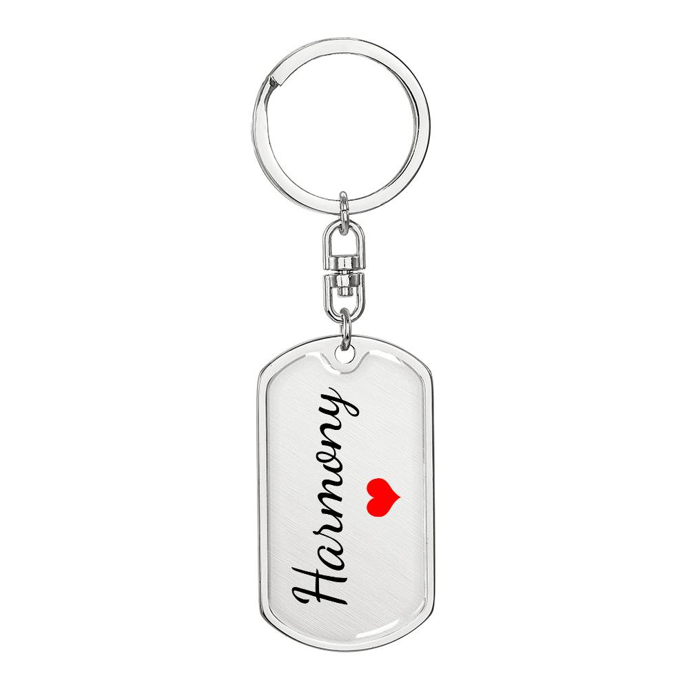 Harmony Keychain – Name Keychain for Women