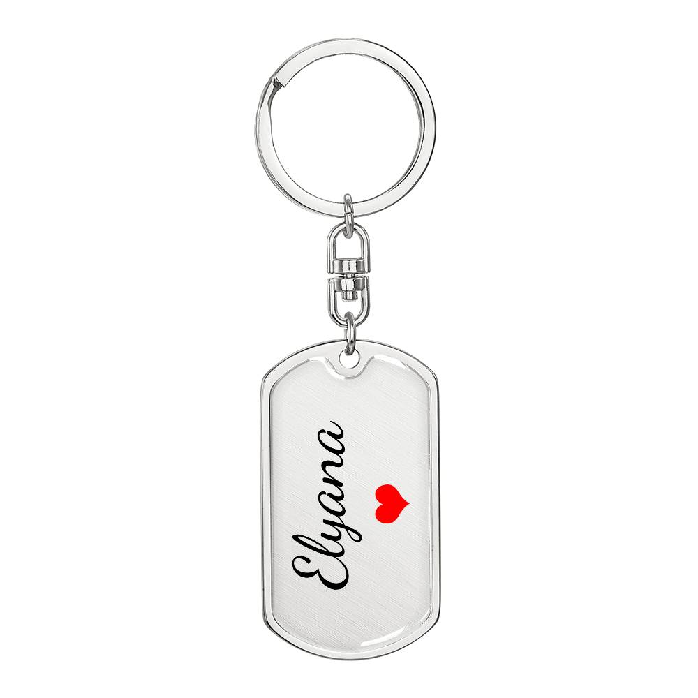 Elyana Keychain – Custom Name Keychain for Women