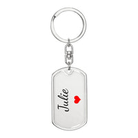 Load image into Gallery viewer, Julie Keychain – Custom Name Keychain for Women

