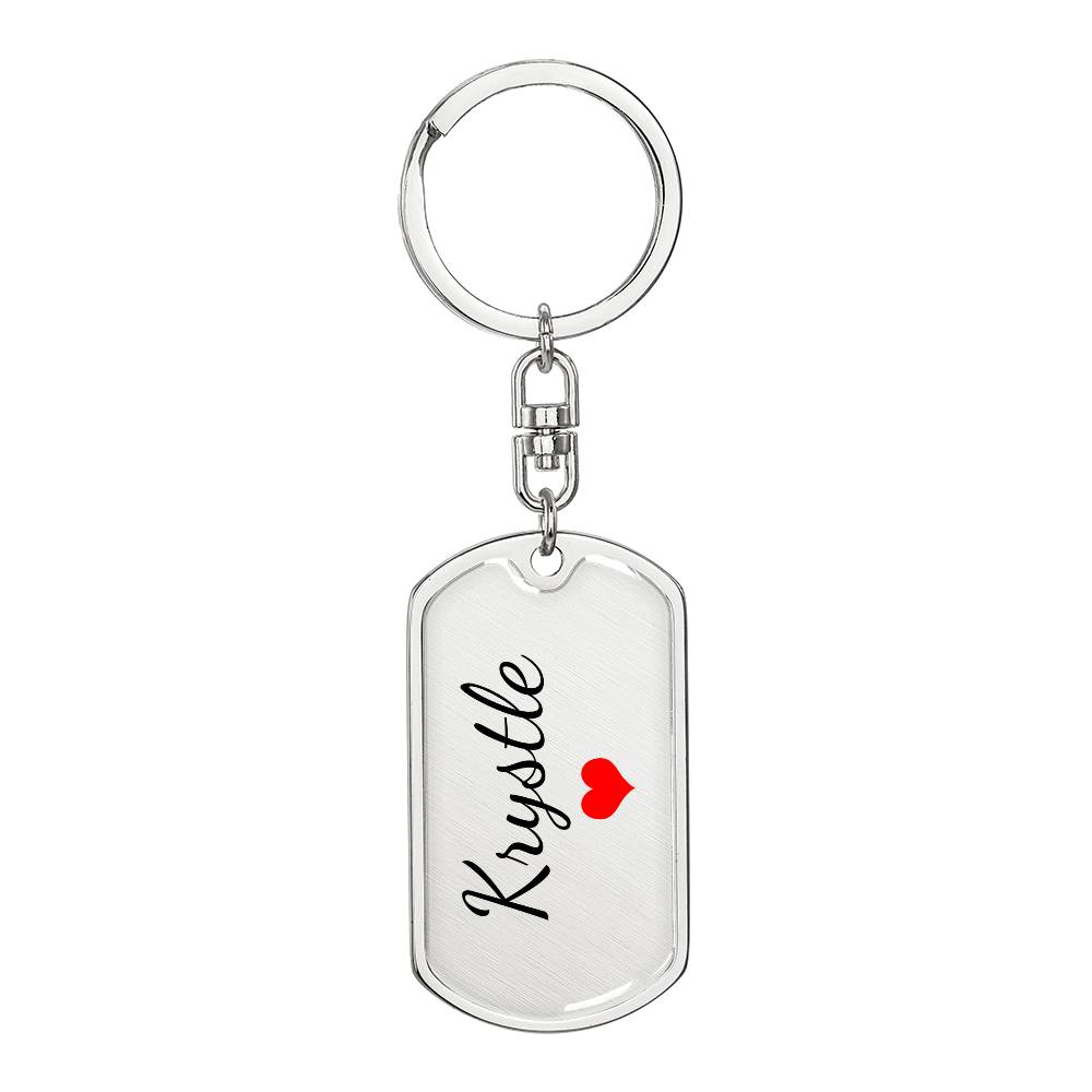 Krystle Keychain – Name Keychain for Women