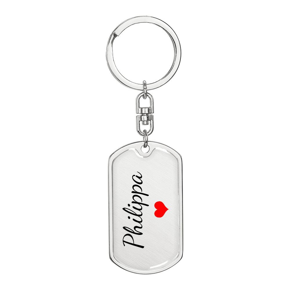 Philippa Keychain – Name Keychain Gift