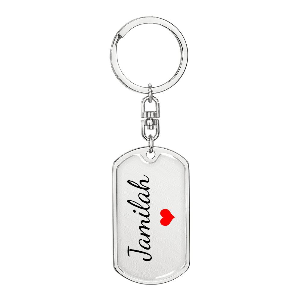Jamilah Keychain – Name Keychain for Women