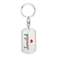 Load image into Gallery viewer, Jamilah Keychain – Name Keychain for Women
