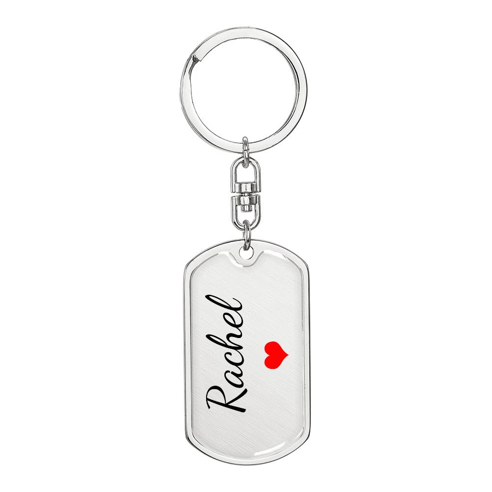 Rachel Keychain – Custom Name Keychain for Women