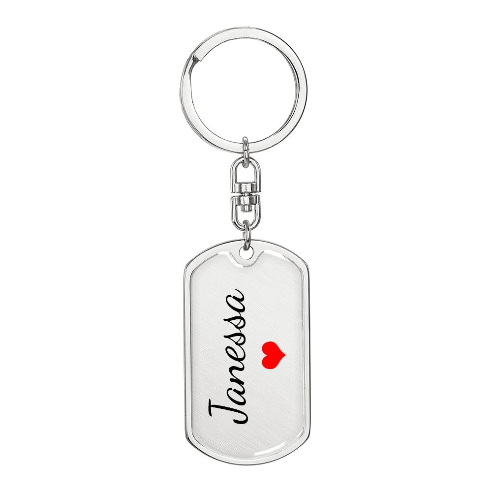 Janessa Keychain – Name Keychain for Women