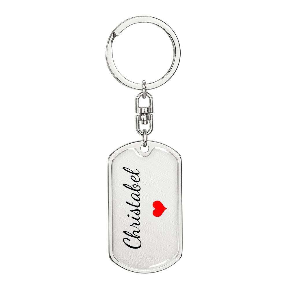 Christabel Keychain – Name Keychain Gift