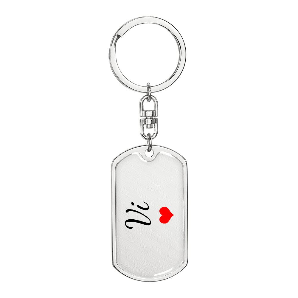 Vi Keychain – Custom Name Keychain for Women