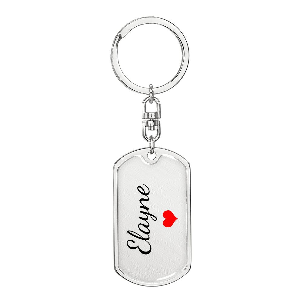 Elayne Keychain – Custom Name Keychain for Women