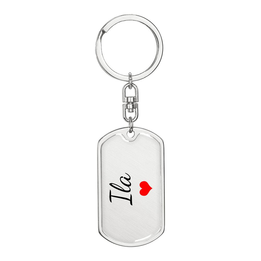 Ila Keychain – Custom Name Keychain for Women