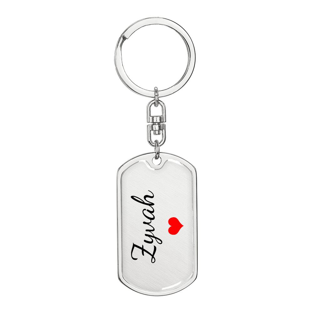 Zyvah Keychain – Custom Name Keychain for Women