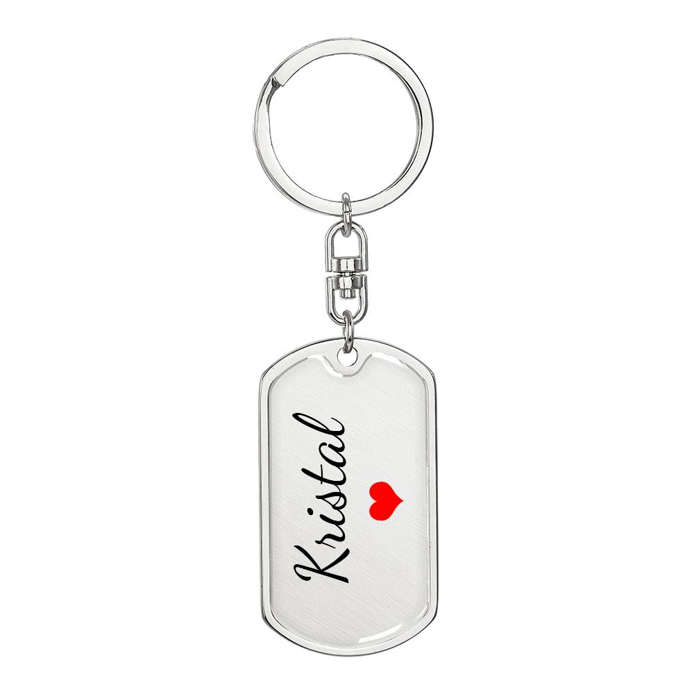 Kristal Keychain – Name Keychain for Women