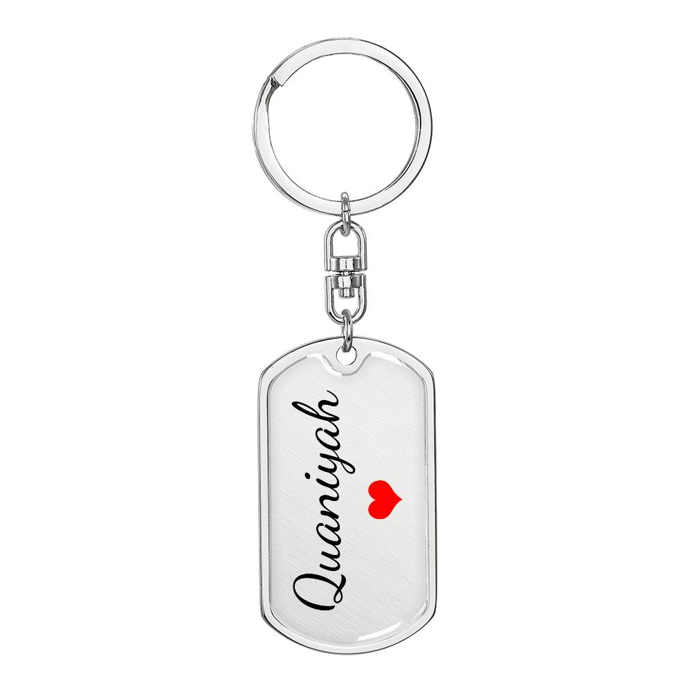 Quaniyah Keychain – Name Keychain Gift