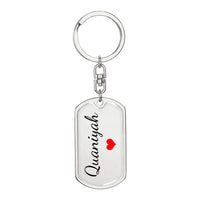 Load image into Gallery viewer, Quaniyah Keychain – Name Keychain Gift
