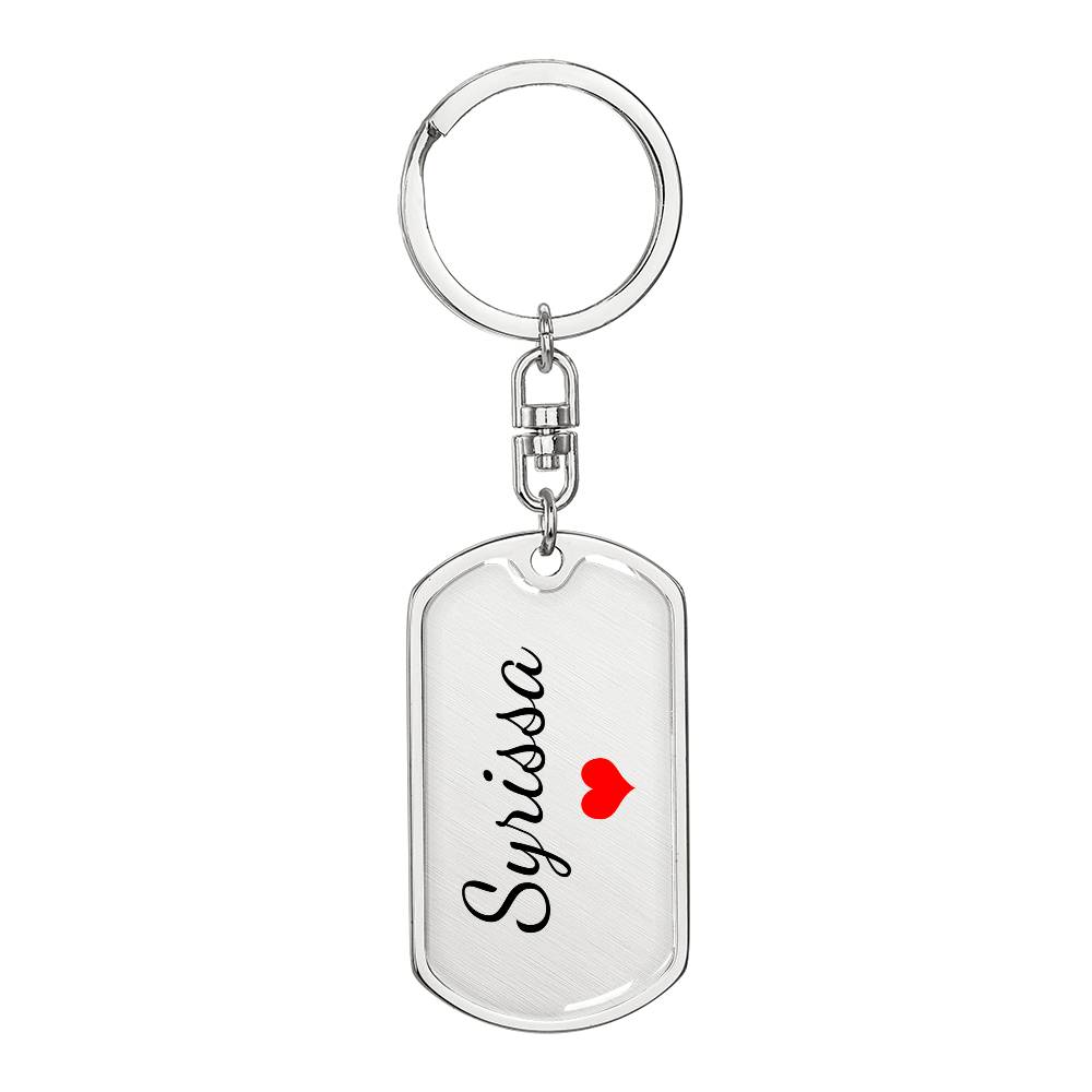 Syrissa Keychain – Name Keychain for Women