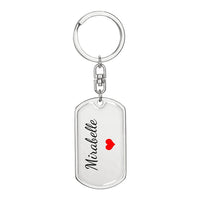 Load image into Gallery viewer, Mirabelle Keychain – Name Keychain Gift
