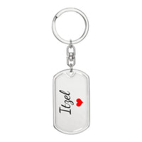 Load image into Gallery viewer, Itzel Keychain – Custom Name Keychain for Women
