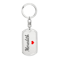 Load image into Gallery viewer, Meredith Keychain – Name Keychain Gift
