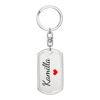 Load image into Gallery viewer, Kamilla Keychain – Name Keychain for Women
