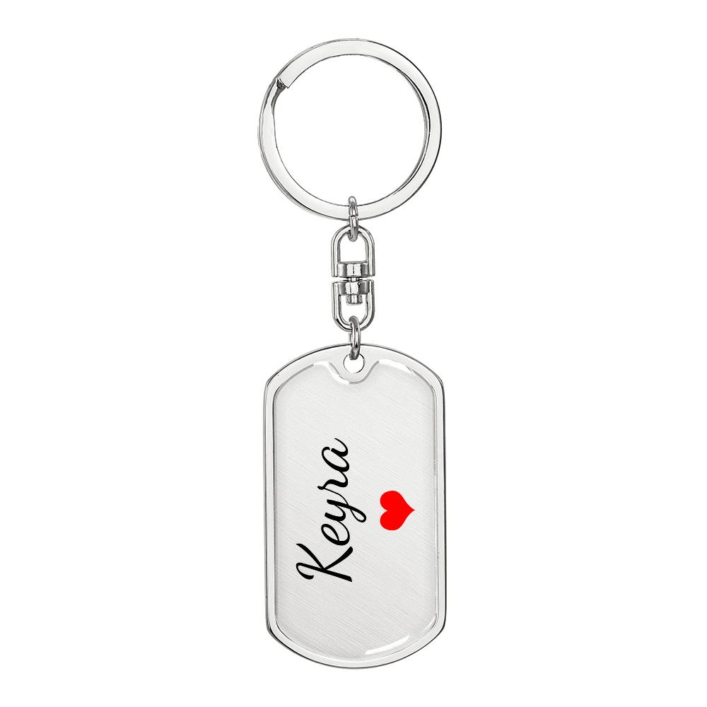 Keyra Keychain – Custom Name Keychain for Women