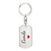 Load image into Gallery viewer, Camila Keychain – Custom Name Keychain for Women
