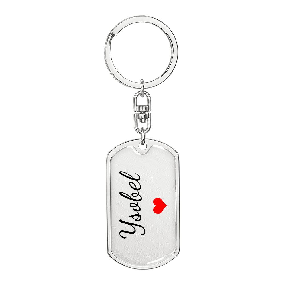 Ysobel Keychain – Custom Name Keychain for Women