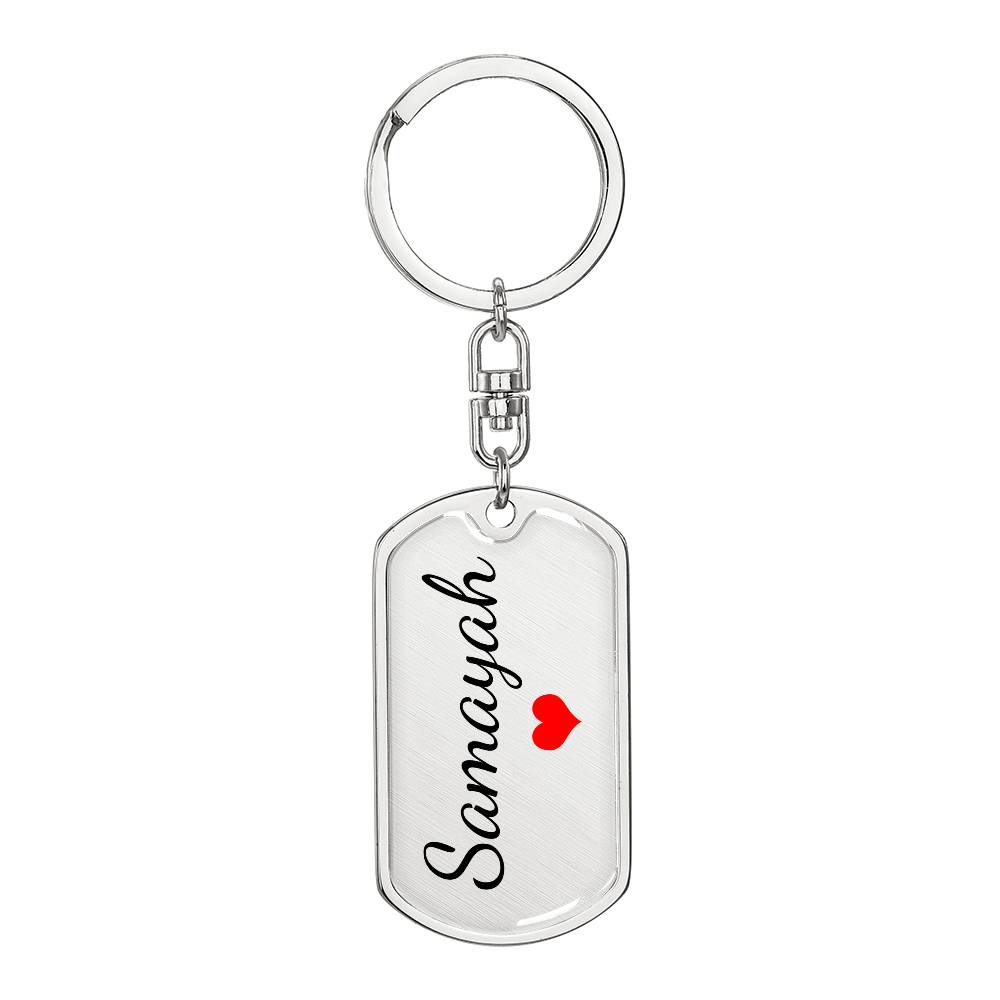 Samayah Keychain – Name Keychain for Women