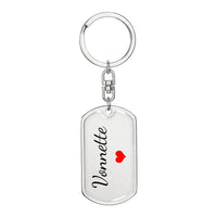 Load image into Gallery viewer, Vonnette Keychain – Name Keychain Gift
