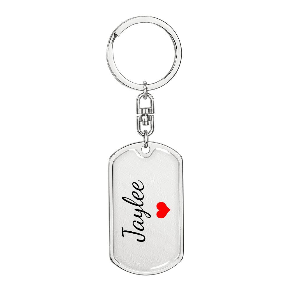 Jaylee Keychain – Custom Name Keychain for Women