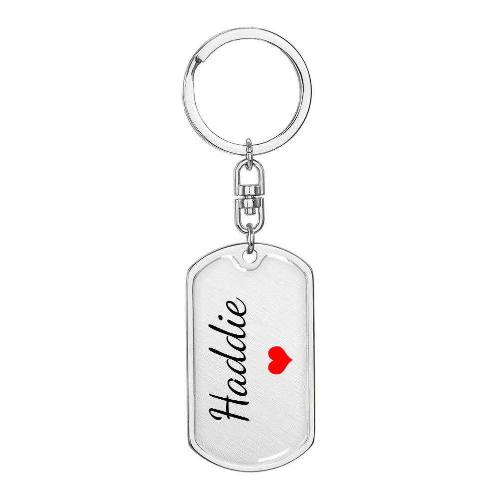 Haddie Keychain – Custom Name Keychain for Women