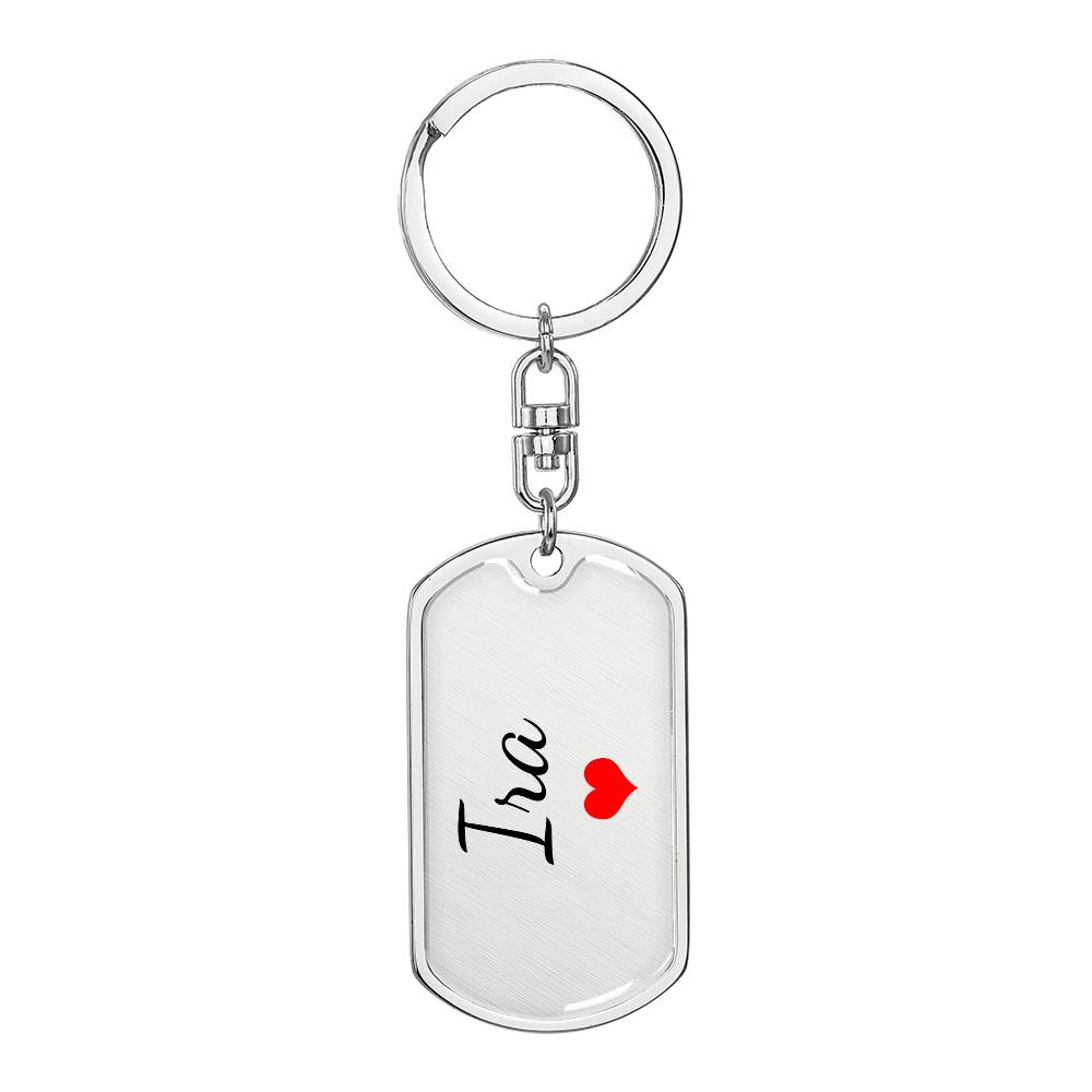 Ira Keychain – Custom Name Keychain for Women