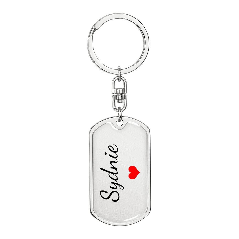Sydnie Keychain – Custom Name Keychain for Women