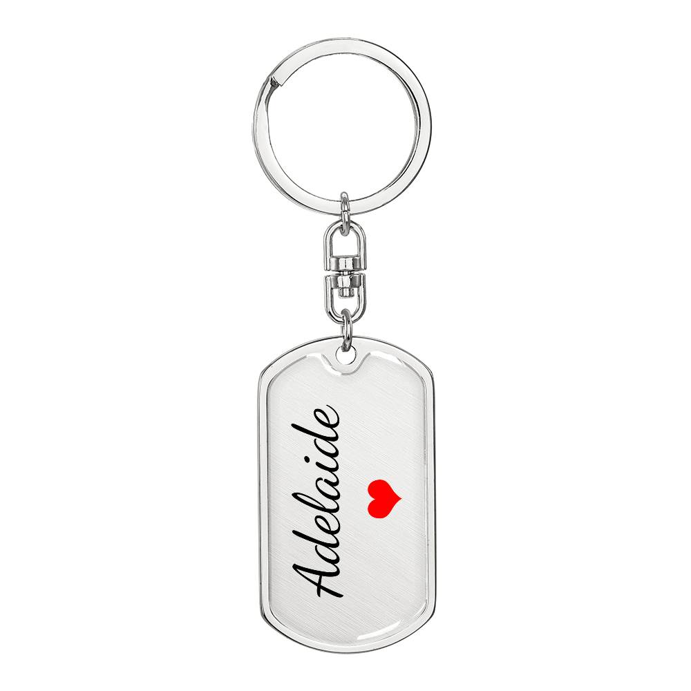 Adelaide Keychain – Name Keychain Gift