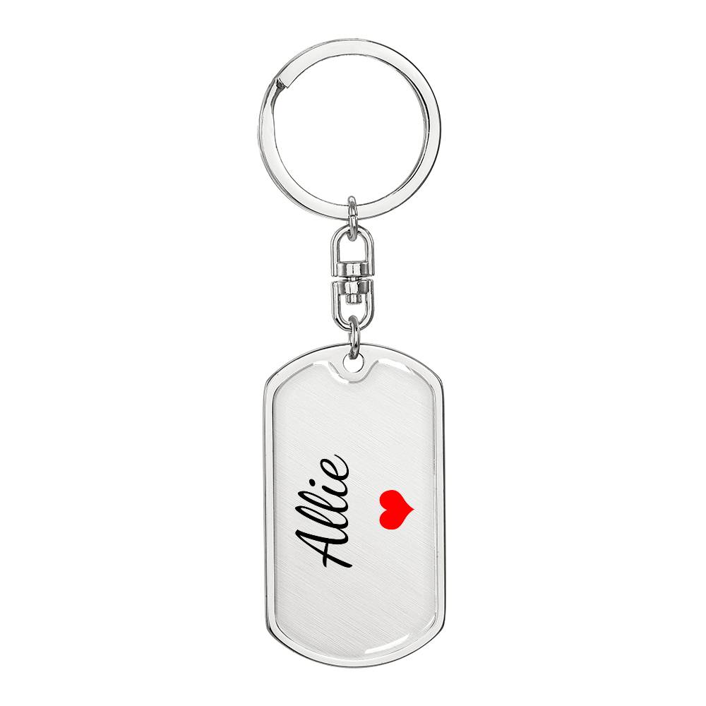 Allie Keychain – Custom Name Keychain for Women
