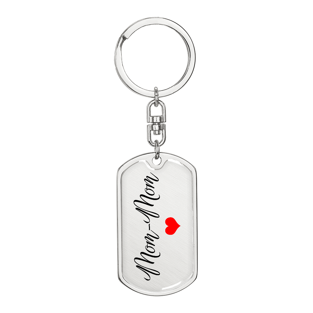 Mom-Mom Gift, Personalized Mom-Mom Keychain, Mother's Day Keepsake for Grandmother from Grandkids