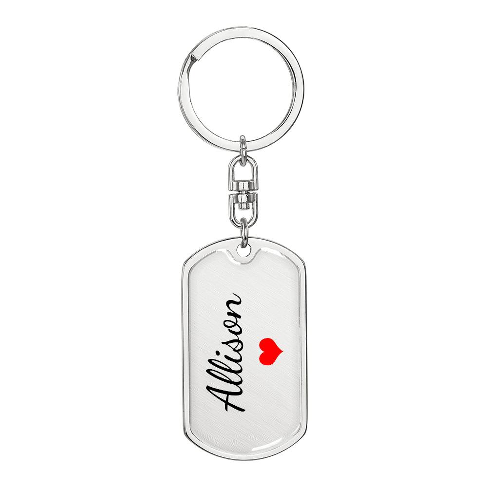 Allison Keychain – Name Keychain for Women