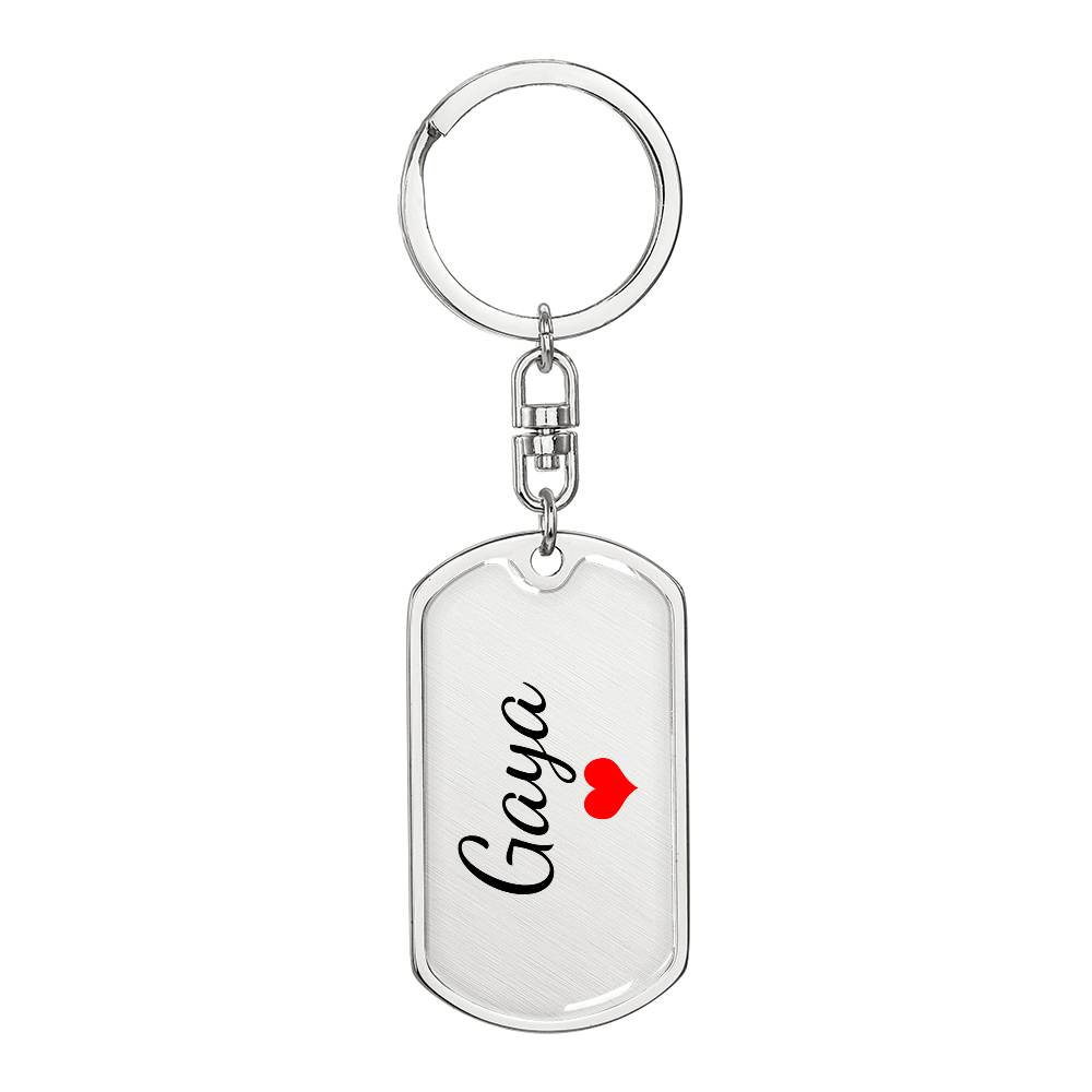 Gaya Keychain – Custom Name Keychain for Women