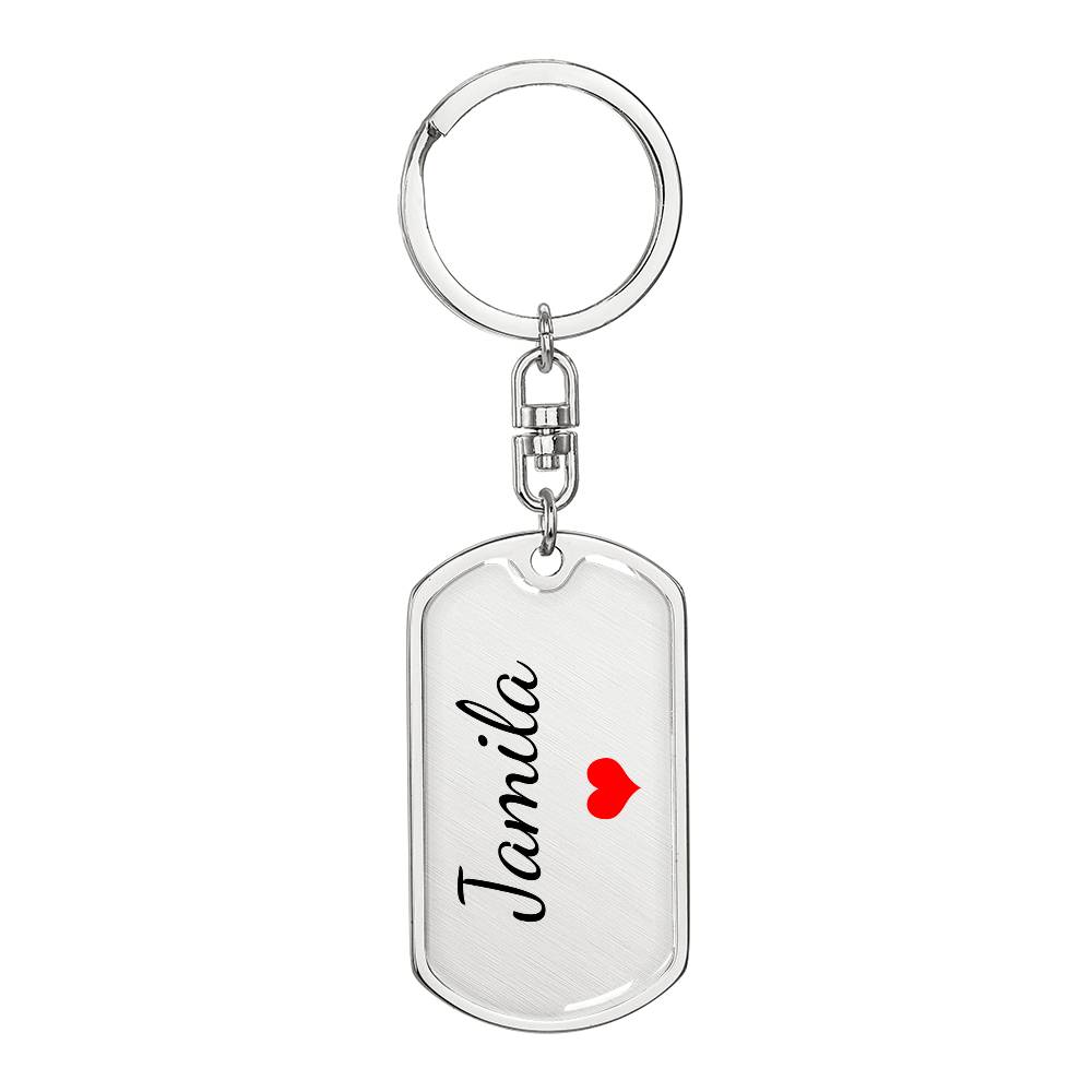 Jamila Keychain – Custom Name Keychain for Women