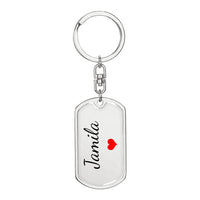 Load image into Gallery viewer, Jamila Keychain – Custom Name Keychain for Women
