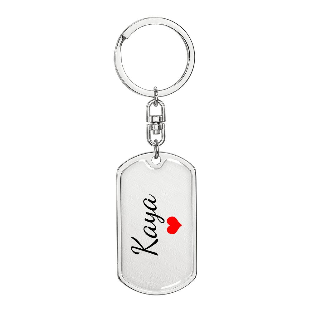 Kaya Keychain – Custom Name Keychain for Women