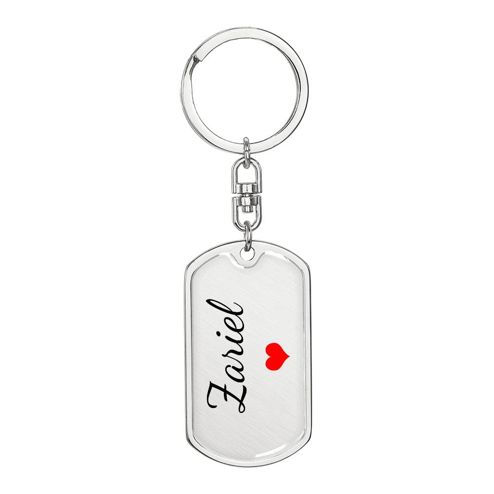 Zariel Keychain – Custom Name Keychain for Women