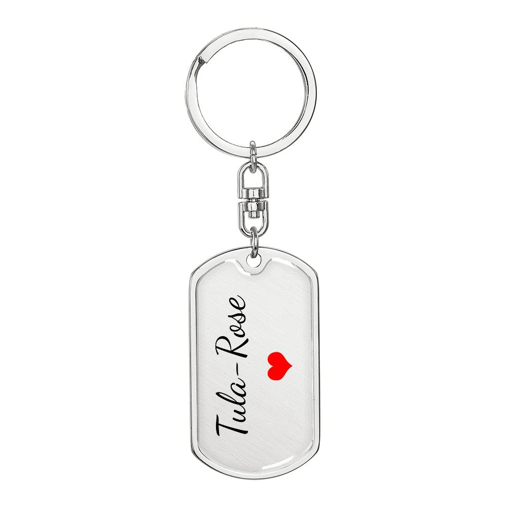 Tula-Rose Keychain – Name Keychain Gift